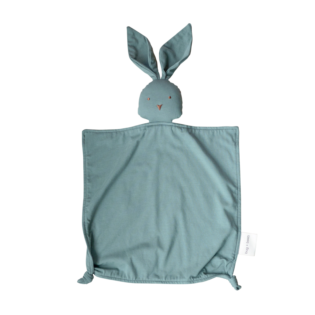 Organic Cotton Bunny Lovey – Basil Green: Basil