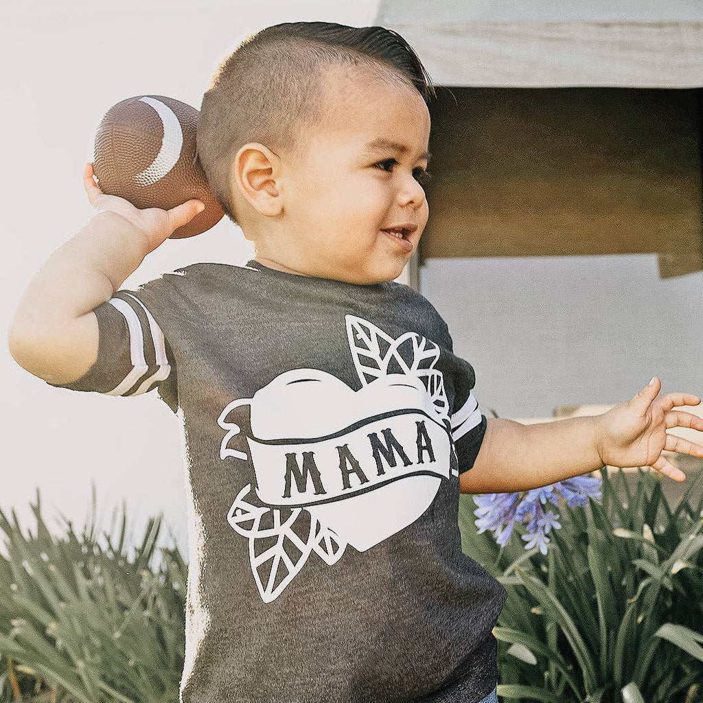 Mama Tattoo Heart - Toddler Tee, HEATHER GRAY