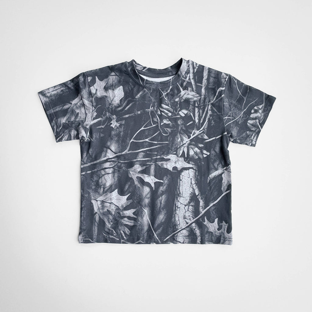 Toddler Camo Tee in Charcoal