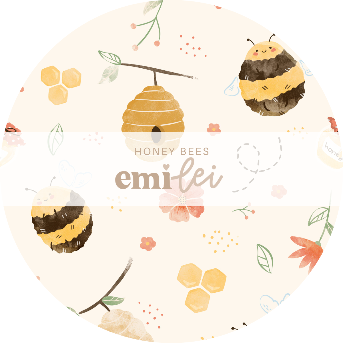 Bamboo Two Piece Toddler Pajama Set - Honey Bees