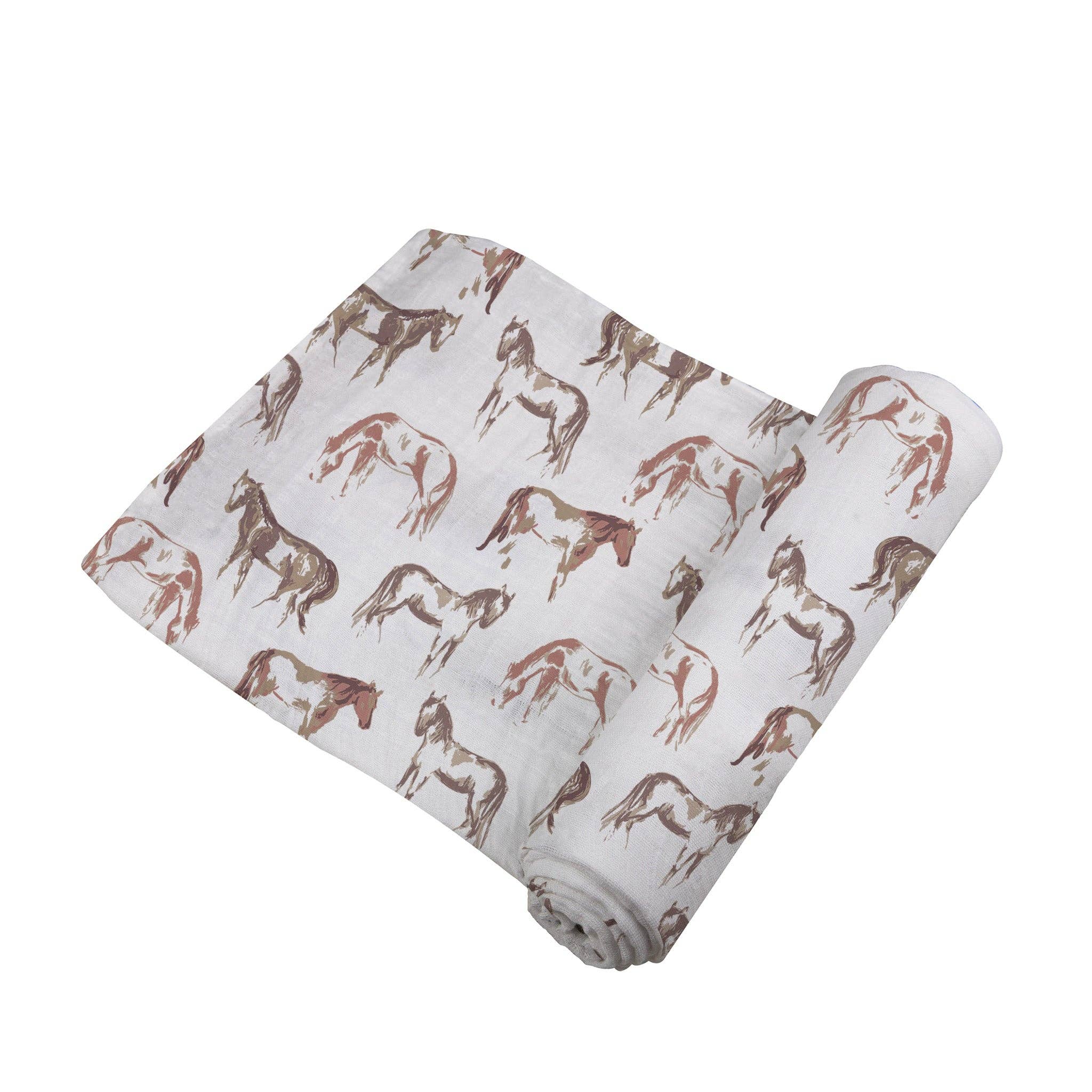 Wild Horses Bamboo Swaddle