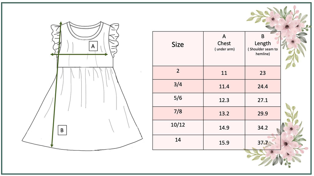 Kids Blush Dainty Floral Claire Flutter Dress