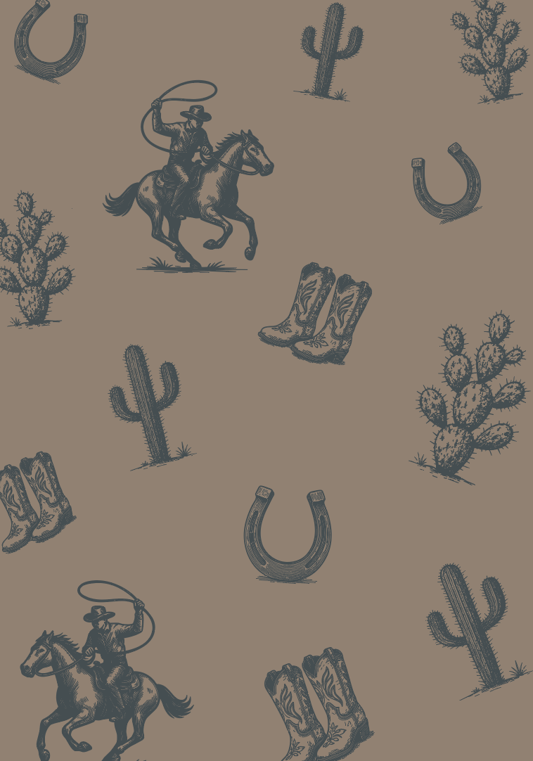 Dusty Cowboys Zip Pajamas