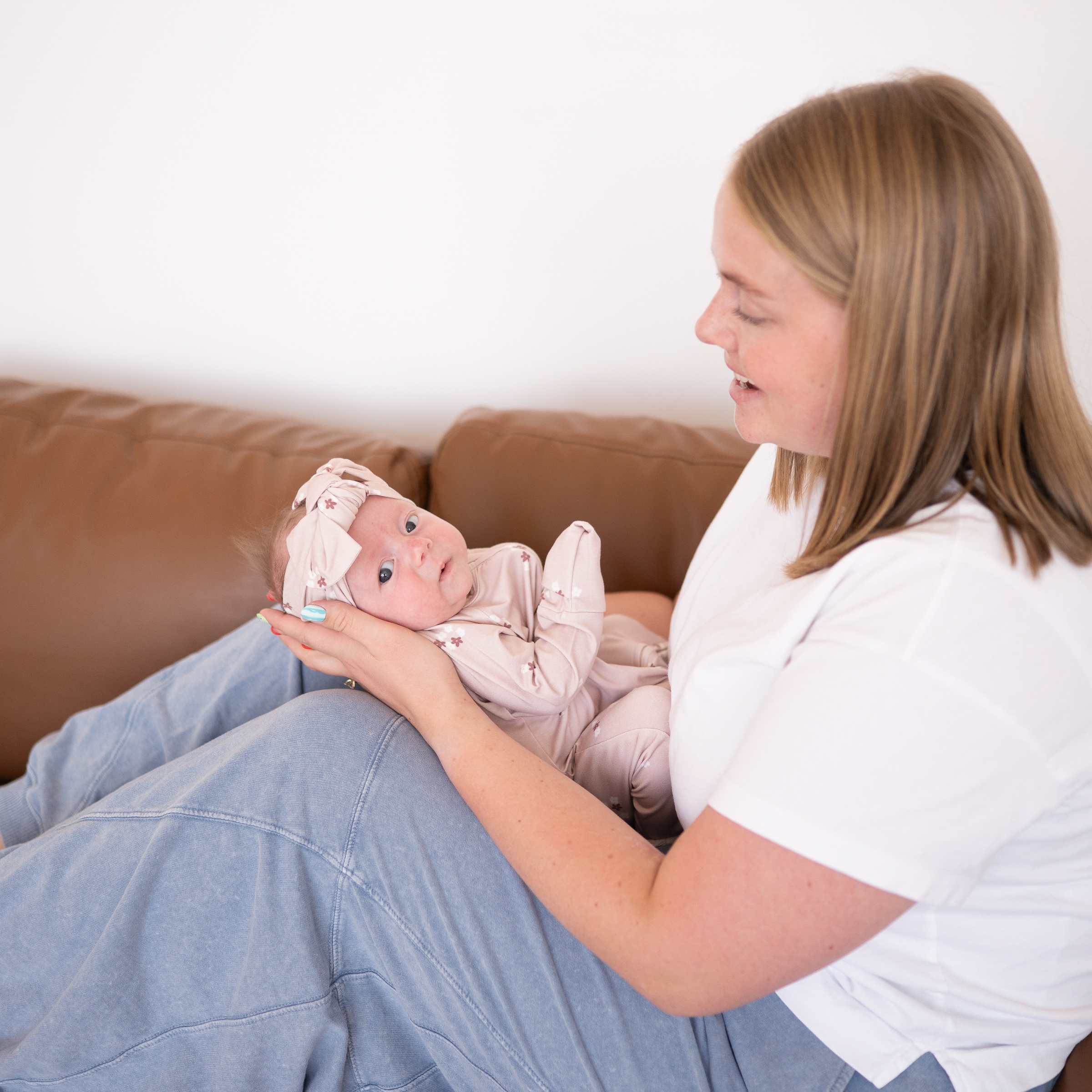 Bamboo Knot Bow | Mocha Bloom