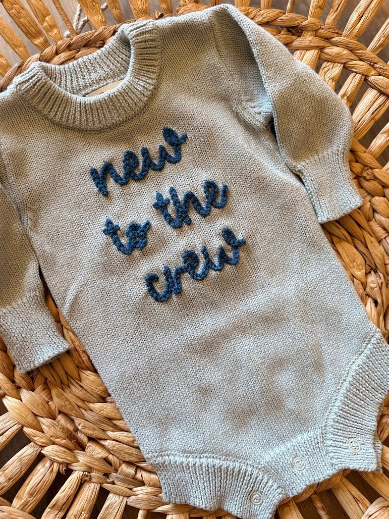 Knit Romper - Steel