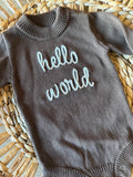 Knit Romper - Chocolate