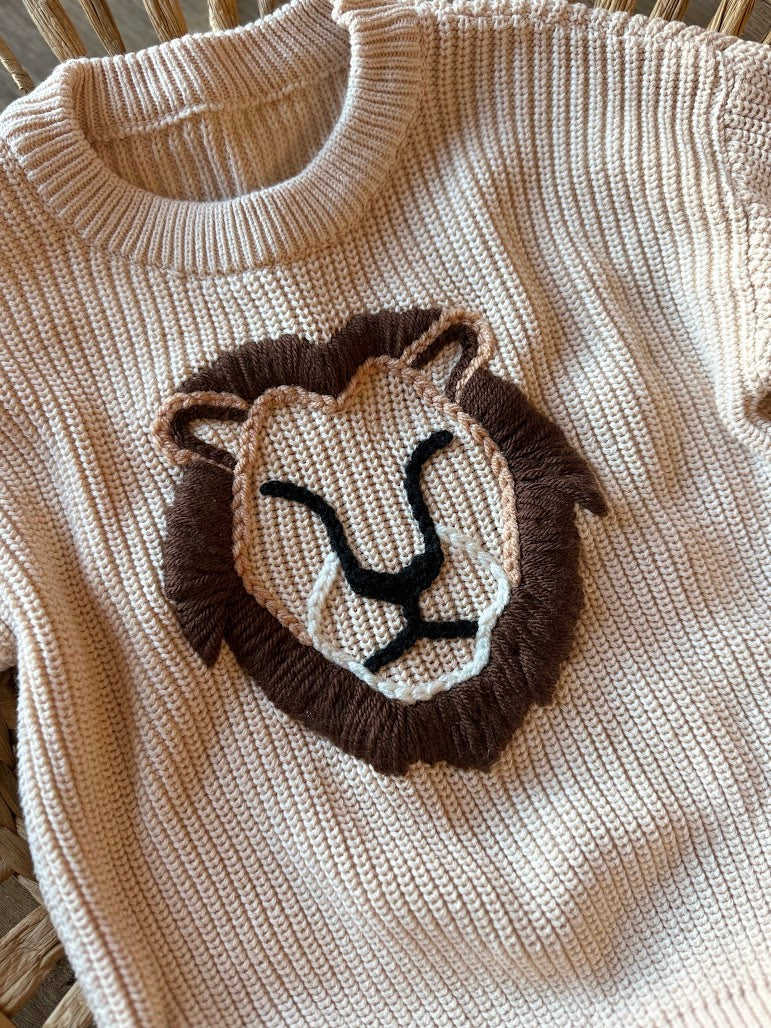 Lion Cream Sweater