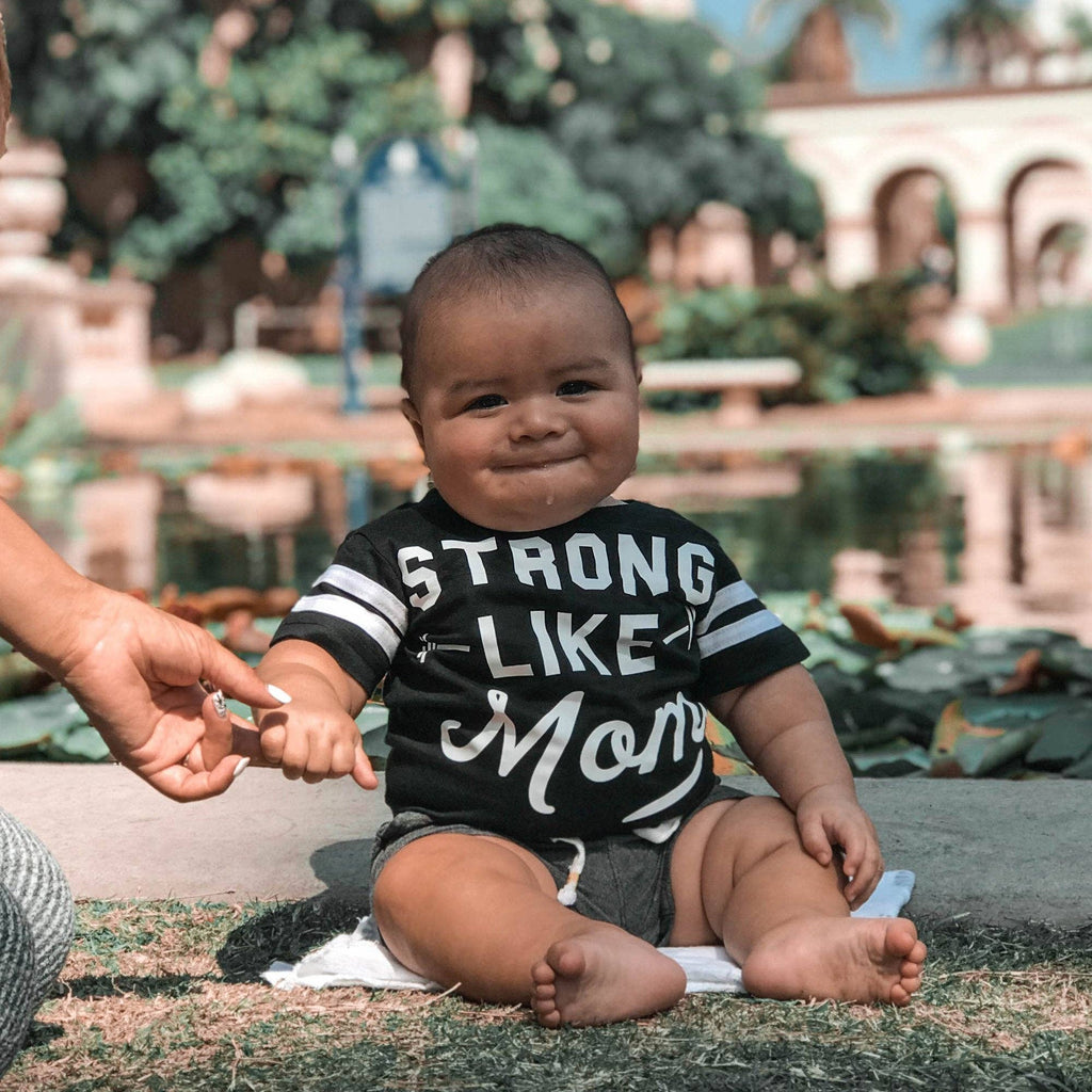 STRONG LIKE MOM - Baby Onesie