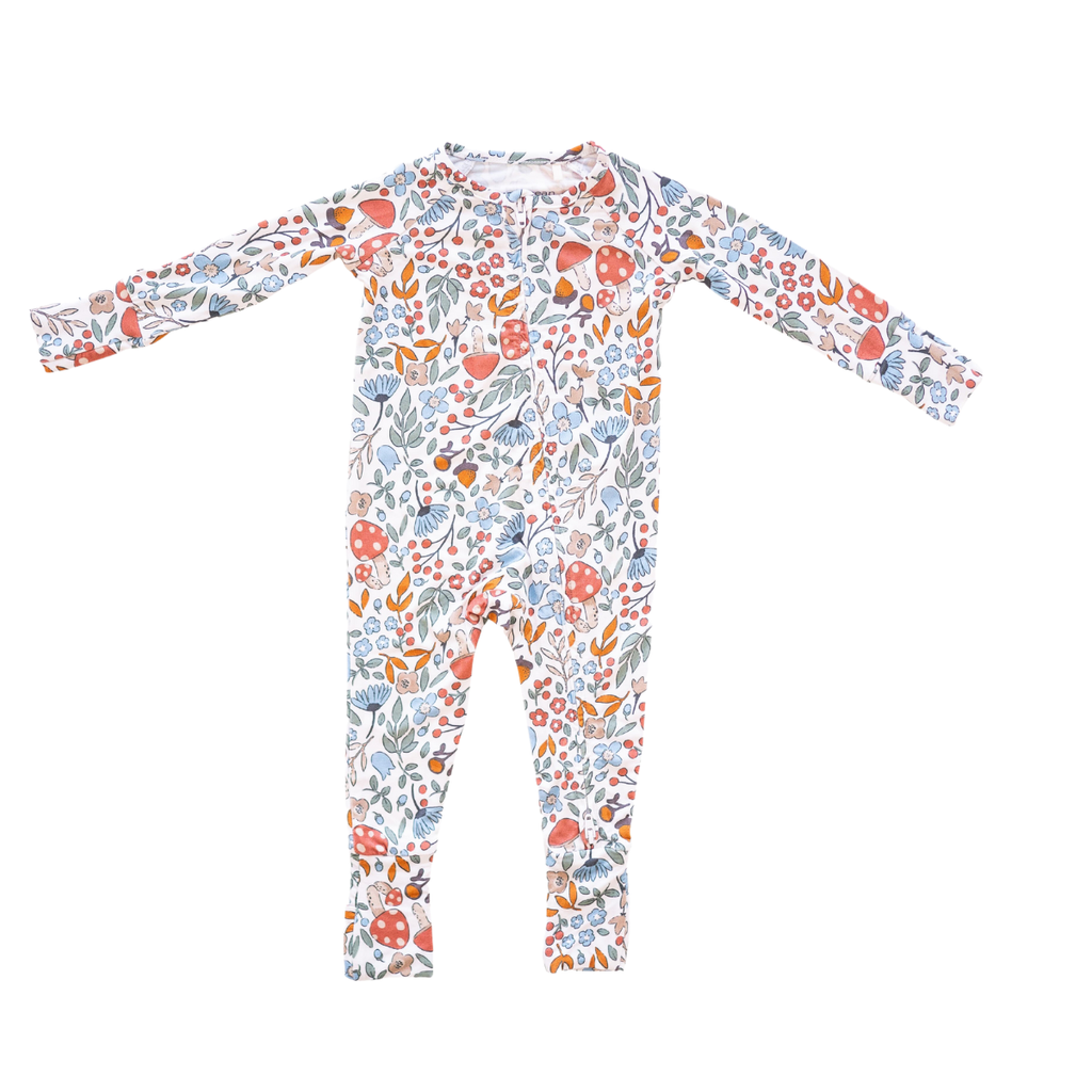 Bamboo 2-Way Convertible Zip Romper | Floral