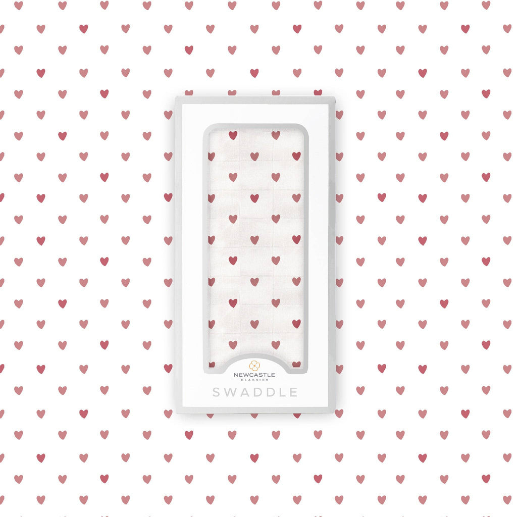 Two Hearts Bamboo Swaddle