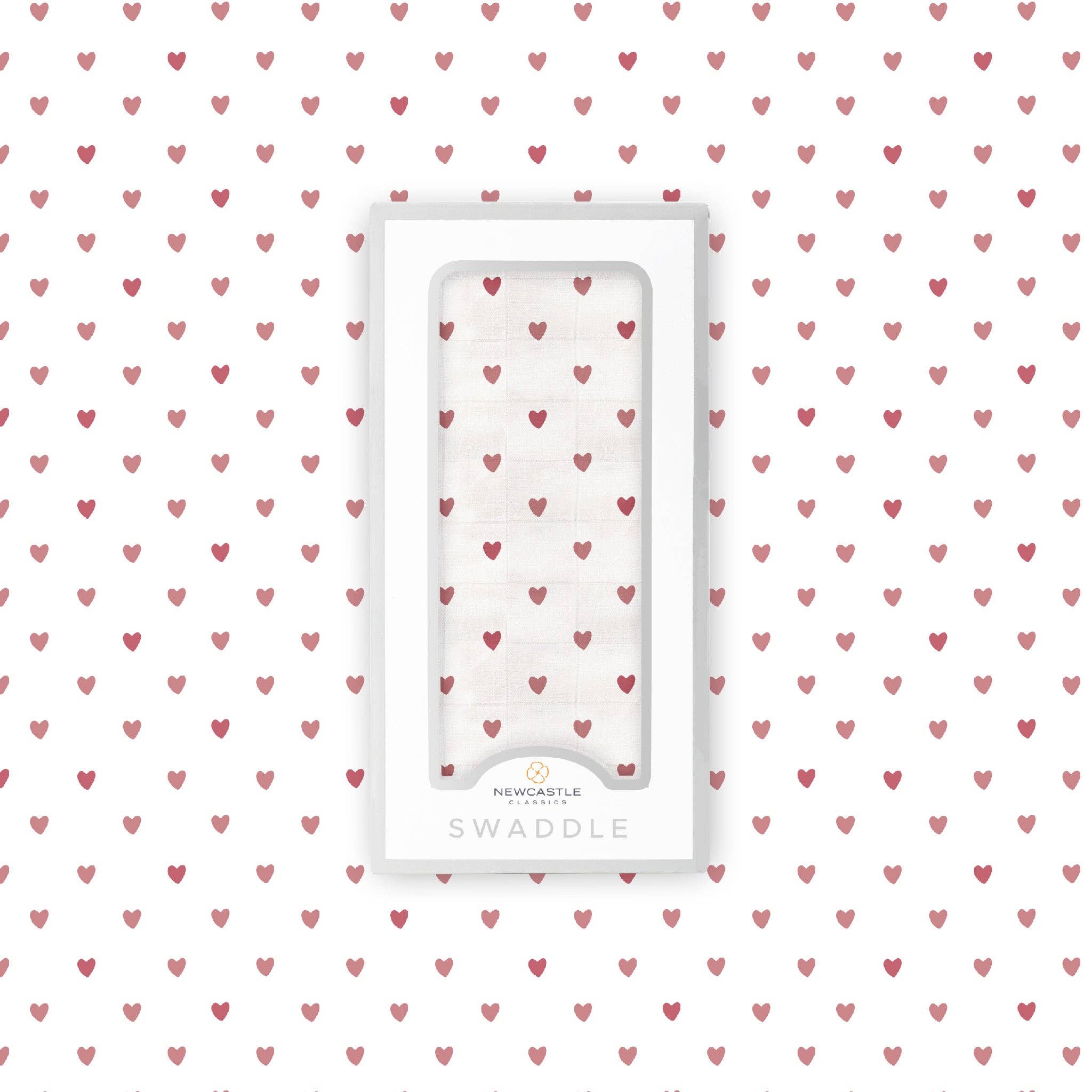 Two Hearts Bamboo Swaddle